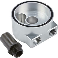 CVR Sandwich Oil Adapter Suit for Ford, T6-6061 billet aluminium, 1/2" NPT inlet & outlet CVROCS64