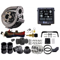 Davies Craig Water Pump Electric EWP80 Combo 12V 80 lpm/21 gpm w/ Controller Remote Inline Mount Natural Aluminium Kit