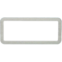 Dakota Digital Gauge Bezel Designer Series Aluminum Center Opening Brushed Rectangular 3.5 in. x 13.125 in. Each ALD-1000-L