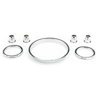 Dakota Digital Instrument Bezels Reproduction Chrome For Chevrolet 1957 Set BZL-57C