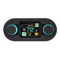 Dakota Digital Climate Control System Digital Climate Control HDX-Style Black Alloy Kit DCC-4000-K-K