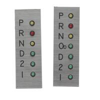 Dakota Digital Gear Position Indicator Plastic Brushed Look Vertical 1 in. x 3 in. Each DGS-12-V