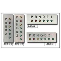 Dakota Digital Gear Position Indicator Plastic Brushed Look Horizontal 3 in. x 1 in. Each DGS-12