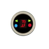 Dakota Digital Gear Position Indicator Aluminum Brushed Horizontal Red Display 1.625 in. Diameter Each DGS-3-R