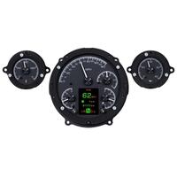 Dakota Digital Gauge Kit Analog/Digital Black Background Multicolour Display 1957 For Chevrolet Kit HDX-57C-K