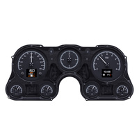 Dakota Digital Gauge Kit Analog/Digital Black Background 1967- 72 For Chevrolet Custom Kit HDX-67C-PU