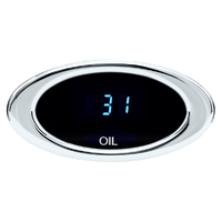 Dakota Digital Gauge Kit Ion Series Digital Chrome Oil Pressure 0-150 psi Oval Black Face Blue Numbers Electric Each ION-03-1-C-B