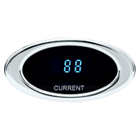 Dakota Digital Gauge Kit Ion Series Digital Chrome Amp Current 0- 250 Amps Oval Black Face Blue Numbers Electrical ION-20-1-C-B