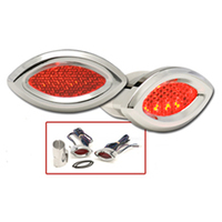 Dakota Digital LED Market Lights Cateye Red Set LDM-CR01