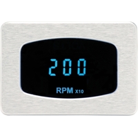 Dakota Digital Gauge Odyssey Series I Mini Tachometer Digital 0-18 000 rpm Chrome Bezel Blue Display Each ODY-02-7-C-B