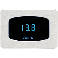 Dakota Digital Gauge Odyssey Series I Voltmeter Digital 8-17 V Chrome Bezel Blue Display Each ODY-05-1-C-B