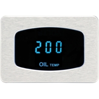 Dakota Digital Gauge Odyssey Series I Oil Temperature Digital 0- 200Â°C Chrome Bezel Blue Display Each ODY-07-1-C-B