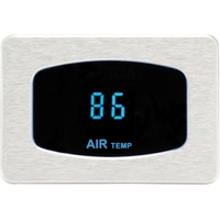 Dakota Digital Gauge Odyssey Series I Ambient Air Temp Digital -40Â° to 120Â°C Chrome Bezel Blue Display Each ODY-14-1-C-B