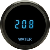 Dakota Digital Gauge Odyssey Series II Water Temperature Digital 0- 150Â°C 2-1/16 in. Diameter Chrome Bezel Teal Numerals Each ODYR-04-1-C