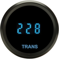 Dakota Digital Gauge Odyssey Series II Transmission Temperature Digital 0- 200Â°C 2-1/16 in. Diameter Black Bezel Teal Numerals Each ODYR-08-3