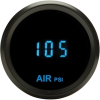 Dakota Digital Gauge Odyssey Series II Air Pressure Digital 0- 150/0- 400 psi 2-1/16 in. Diameter Chrome Bezel Teal Numerals Each ODYR-19-1-C