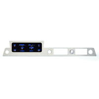 Dakota Digital Gauge Panel Series III Blue/Teal Display 1961- 62 For Chevrolet For Impala w/ Ashtray and DIN-Style Radio Each VFD3-61C-IM-ADZ