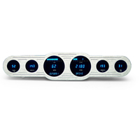 Dakota Digital Gauge Panel Series III Blue/Teal Display Six Gauge Universal Each VFD3-CNTR-6-Z