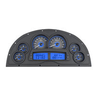 Dakota Digital Gauge Kit 1967- 69 Marquez For Camaro Analog 16 in. x 7.25 in. Carbon Fiber Background Alloy Style Face Blue Display VHX-1200-C-B