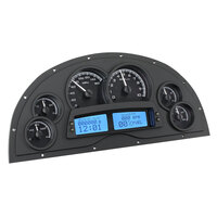 Dakota Digital Gauge Kit 1967- 69 Marquez For Camaro Analog 16 in. x 7.25 in. Black Background Alloy Style Face Blue Display VHX-1200-K-B