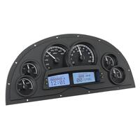 Dakota Digital Gauge Kit 1967- 69 Marquez For Camaro Analog 16 in. x 7.25 in. Black Background Alloy Style Face White Display VHX-1200-K-W