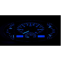 Dakota Digital Gauge Kit 1932 For Ford Analog 12.135 in. x 4.925 in. Black Background Alloy Style Face Blue Display VHX-32F-K-B