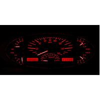 Dakota Digital Gauge Kit 1932 For Ford Analog 12.135 in. x 4.925 in. Black Background Alloy Style Face Red Display VHX-32F-K-R