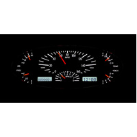 Dakota Digital Gauge Kit 1932 For Ford Analog 12.135 in. x 4.925 in. Black Background Alloy Style Face White Display VHX-32F-K-W