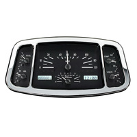 Dakota Digital Gauge Kit 1933- 34 For Ford Analog 11.665 in. x 5.785 in. Black Background Alloy Style Face White Display VHX-33F-K-W