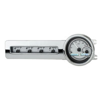 Dakota Digital Gauge Kit 1941- 48 For Chevrolet Analog Silver Background Alloy Style Face White Display VHX-41C-S-W