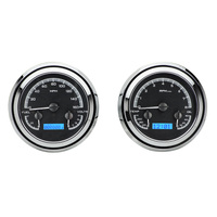 Dakota Digital Gauge Kit 1947- 53 For Chevrolet/ GMC Pickup Analog Black Background Alloy Style Face Blue Display VHX-47C-PU-K-B