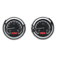 Dakota Digital Gauge Kit 1947- 53 For Chevrolet/ GMC Pickup Analog Black Background Alloy Style Face Red Display VHX-47C-PU-K-R