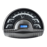 Dakota Digital Gauge Kit 1949- 50 Oldsmobile Analog Black Background Alloy Style Face Blue Display VHX-49O-K-B