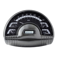 Dakota Digital Gauge Kit 1949- 50 Oldsmobile Analog Black Background Alloy Style Face White Display VHX-49O-K-W