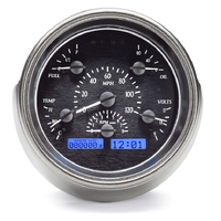 Dakota Digital Gauge Kit 1951 For Ford Analog Black Background Alloy Style Face Blue Display VHX-51F-K-B