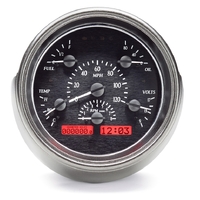 Dakota Digital Gauge Kit 1951 For Ford Analog Black Background Alloy Style Face Red Display VHX-51F-K-R