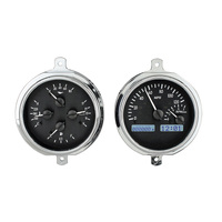 Dakota Digital Gauge Kit 1951- 52 For Ford Pickup Analog Black Background Alloy Style Face White Display VHX-51F-PU-K-W