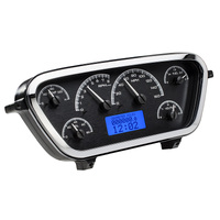 Dakota Digital Gauge Kit 1953- 55 For Ford Pickup Analog Black Background Alloy Style Face Blue Display VHX-53F-PU-K-B