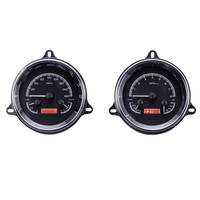 Dakota Digital Gauge Kit 1955 For Chevrolet Pickup Analog Black Background Alloy Style Face Red Display VHX-54C-PU-K-R