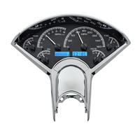 Dakota Digital Gauge Kit 1955- 56 For Chevrolet Analog Black Background Alloy Style Face Blue Display VHX-55C-K-B