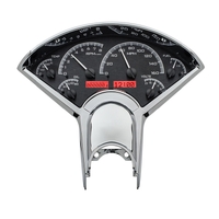 Dakota Digital Gauge Kit 1955- 56 For Chevrolet Analog Black Background Alloy Style Face Red Display VHX-55C-K-R