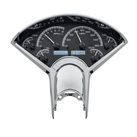 Dakota Digital Gauge Kit 1955- 56 For Chevrolet Analog Black Background Alloy Style Face White Display VHX-55C-K-W