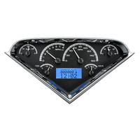 Dakota Digital Gauge Kit 1955- 59 For Chevrolet Pickup Analog Black Background Alloy Style Face Blue Display VHX-55C-PU-K-B