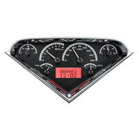 Dakota Digital Gauge Kit 1955- 59 For Chevrolet Pickup Analog Black Background Alloy Style Face Red Display VHX-55C-PU-K-R