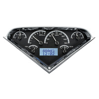 Dakota Digital Gauge Kit 1955- 59 For Chevrolet Pickup Analog Black Background Alloy Style Face White Display VHX-55C-PU-K-W