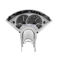 Dakota Digital Gauge Kit 1955- 56 For Chevrolet Analog Silver Background Alloy Style Face White Display VHX-55C-S-W