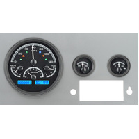 Dakota Digital Gauge Kit 1955- 86 For Jeep CJ Analog Black Background Alloy Style Face Blue Display VHX-55J-K-B