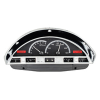 Dakota Digital Gauge Kit 1957 For Ford Pickup Analog Black Background Alloy Style Face Red Display VHX-56F-PU-K-R