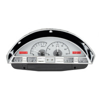 Dakota Digital Gauge Kit 1960 For Ford Pickup Analog Silver Background Alloy Style Face Red Display VHX-56F-PU-S-R