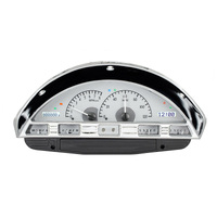 Dakota Digital Gauge Kit 1961 For Ford Pickup Analog Silver Background Alloy Style Face White Display VHX-56F-PU-S-W